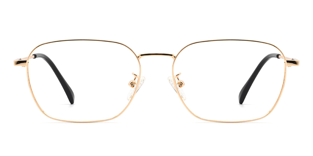 Gold Angelique - Rectangle Glasses