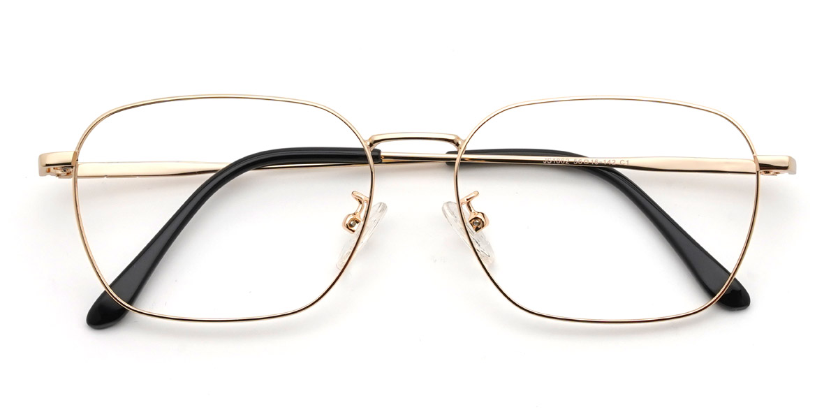 Gold Angelique - Rectangle Glasses