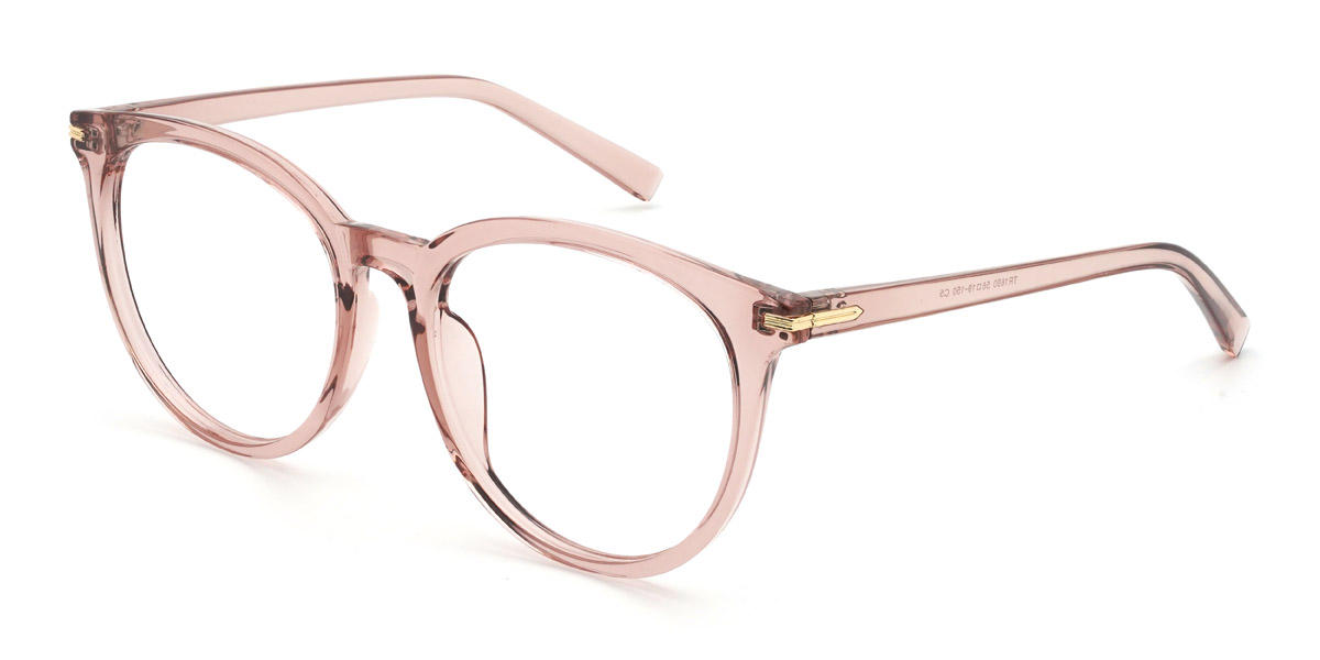 Nude Pink Milena - Round Glasses