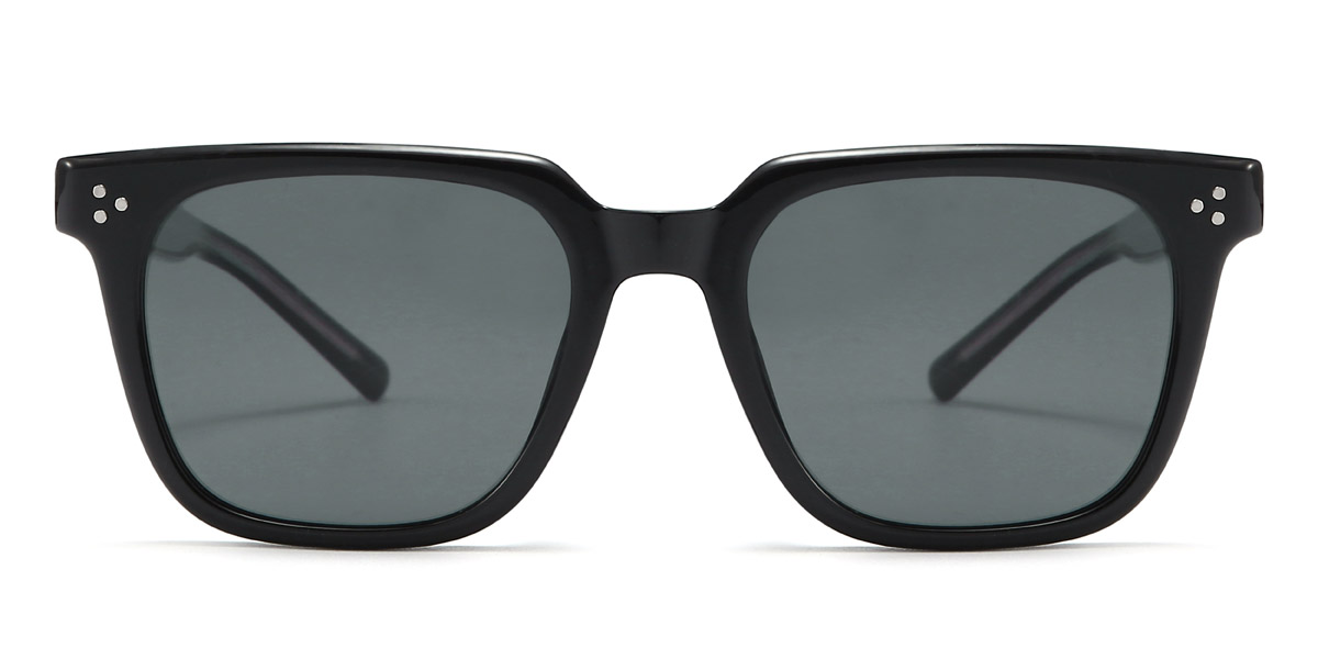 Schwarz Grau Erika Brille - Rectangle Sunglasses