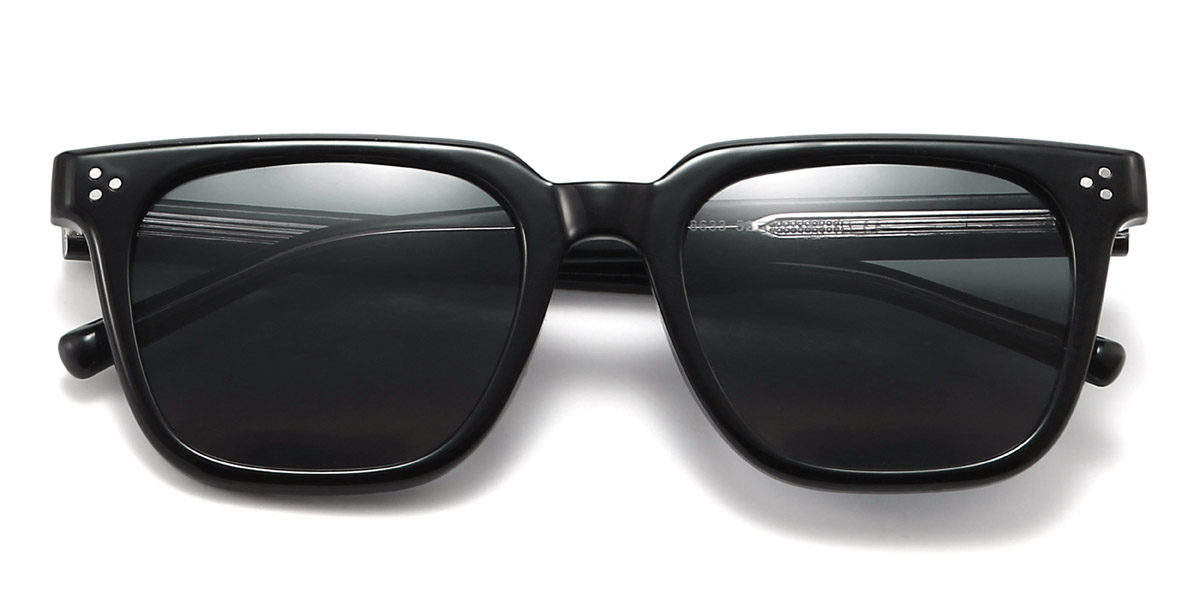 Schwarz Grau Erika Brille - Rectangle Sunglasses