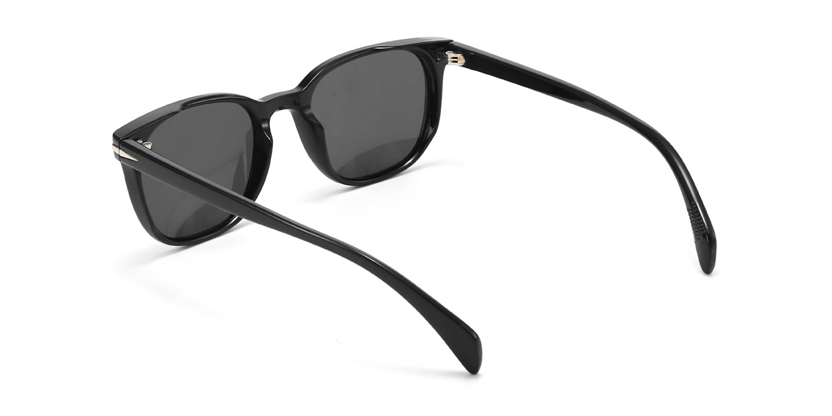 Negro Gris Ayleen Gafas - Rectangle Sunglasses