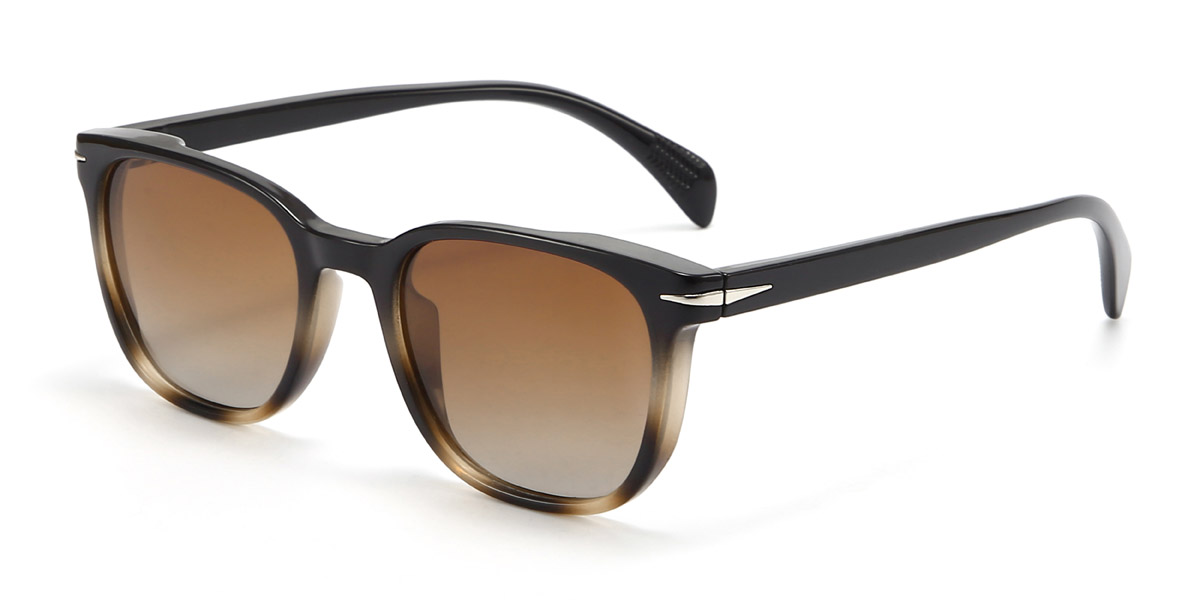 Tortoiseshell Brown Ayleen - Rectangle Sunglasses