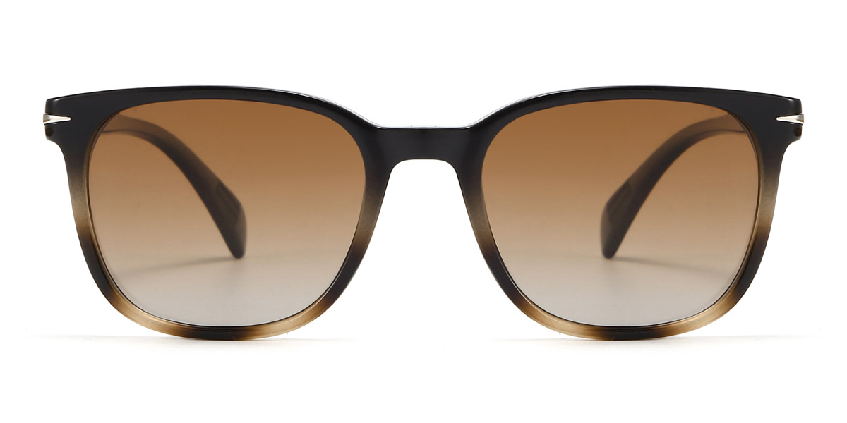 Tortoiseshell Brown Ayleen - Rectangle Sunglasses