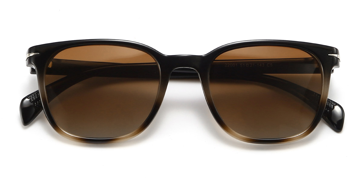 Tortoiseshell Brown Ayleen - Rectangle Sunglasses