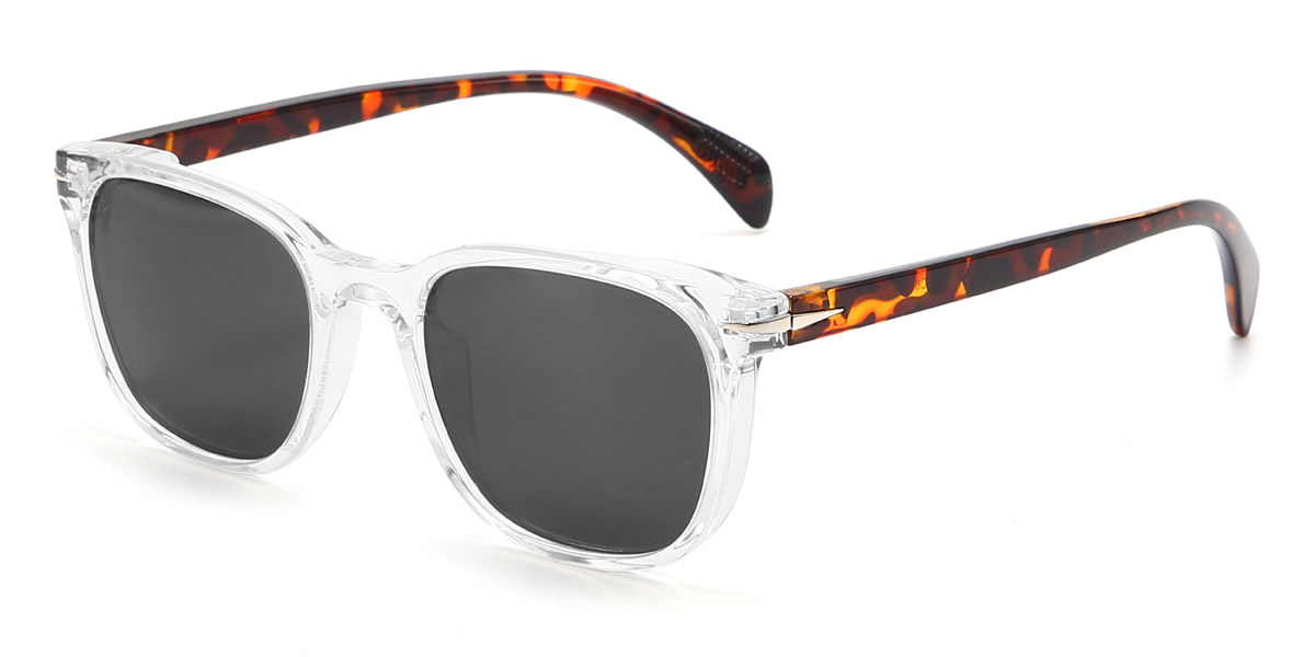 Clear Grey Ayleen - Rectangle Sunglasses