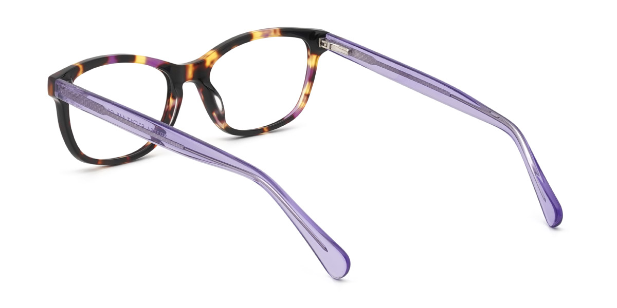 Tortoiseshell Claudia - Rectangle Glasses