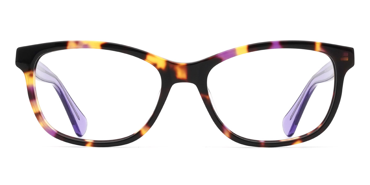 Tortoiseshell Claudia - Rectangle Glasses