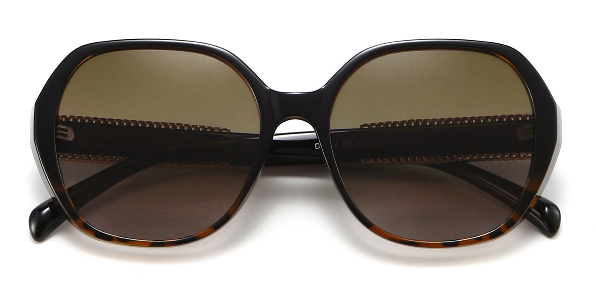 Tortoiseshell Brown Sutton - Square Sunglasses