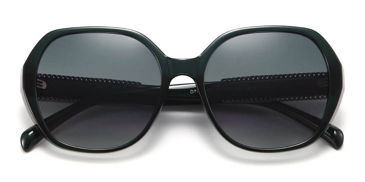 Fekete szürke Sutton - Square Sunglasses