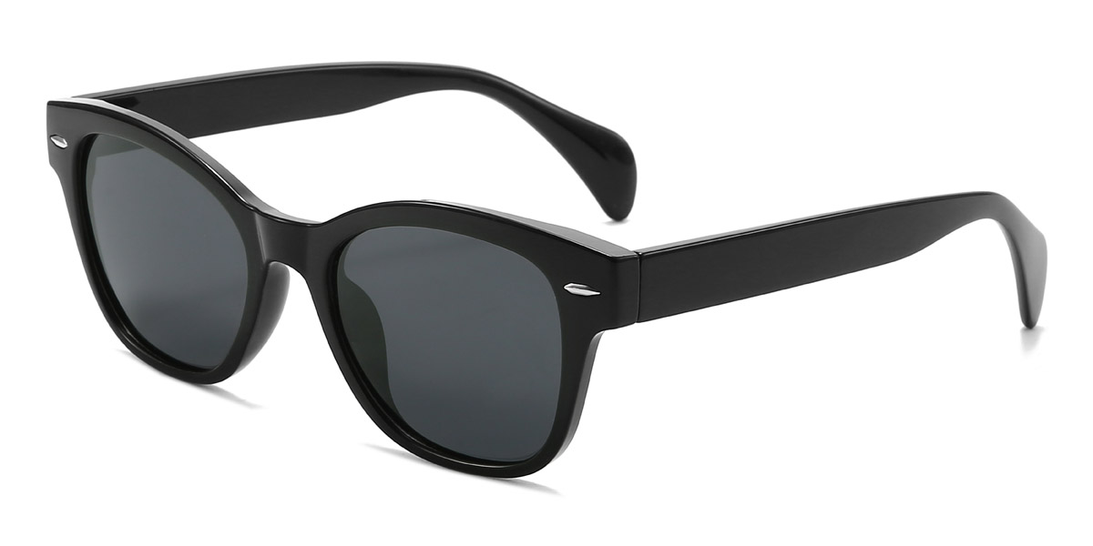 Black Grey Jaylene Glasses - Square Sunglasses