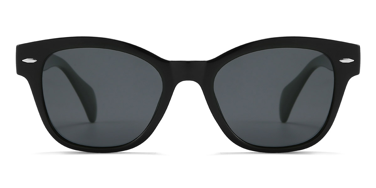 Black Grey Jaylene Glasses - Square Sunglasses