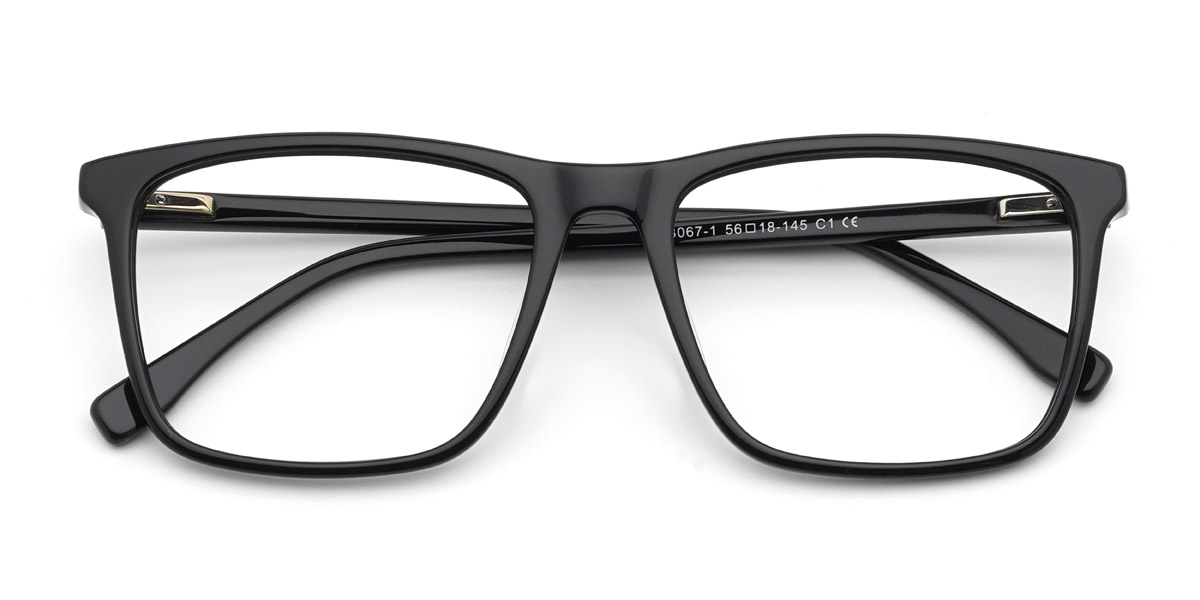 Noir Aurelia Lunettes - Rectangle Glasses