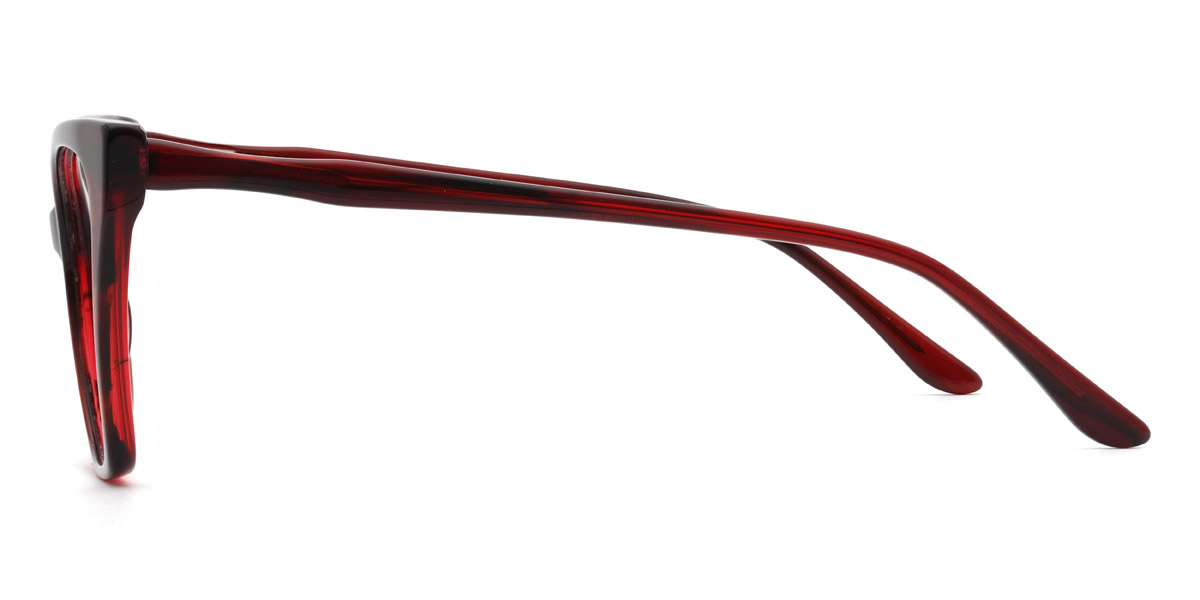 Red Tortoiseshell Michaela Glasses - Square Glasses