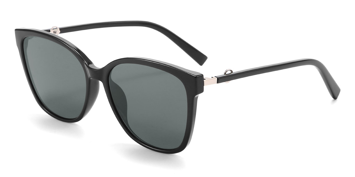 Black Grey Harlee - Square Sunglasses