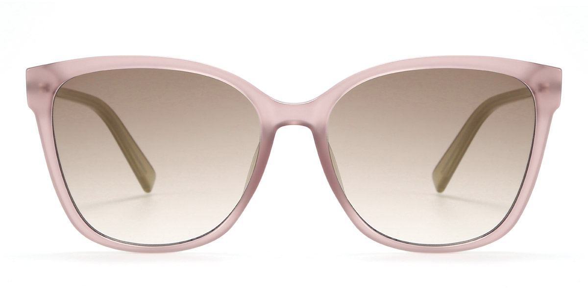 Pink Brown Harlee - Square Sunglasses