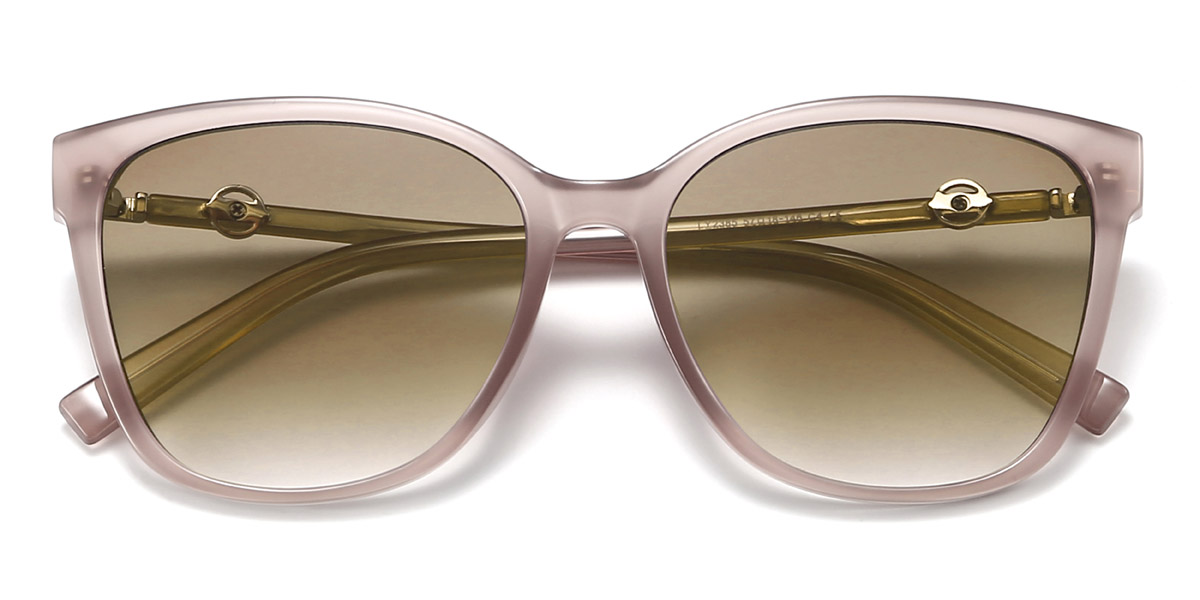 Pink Brown Harlee - Square Sunglasses