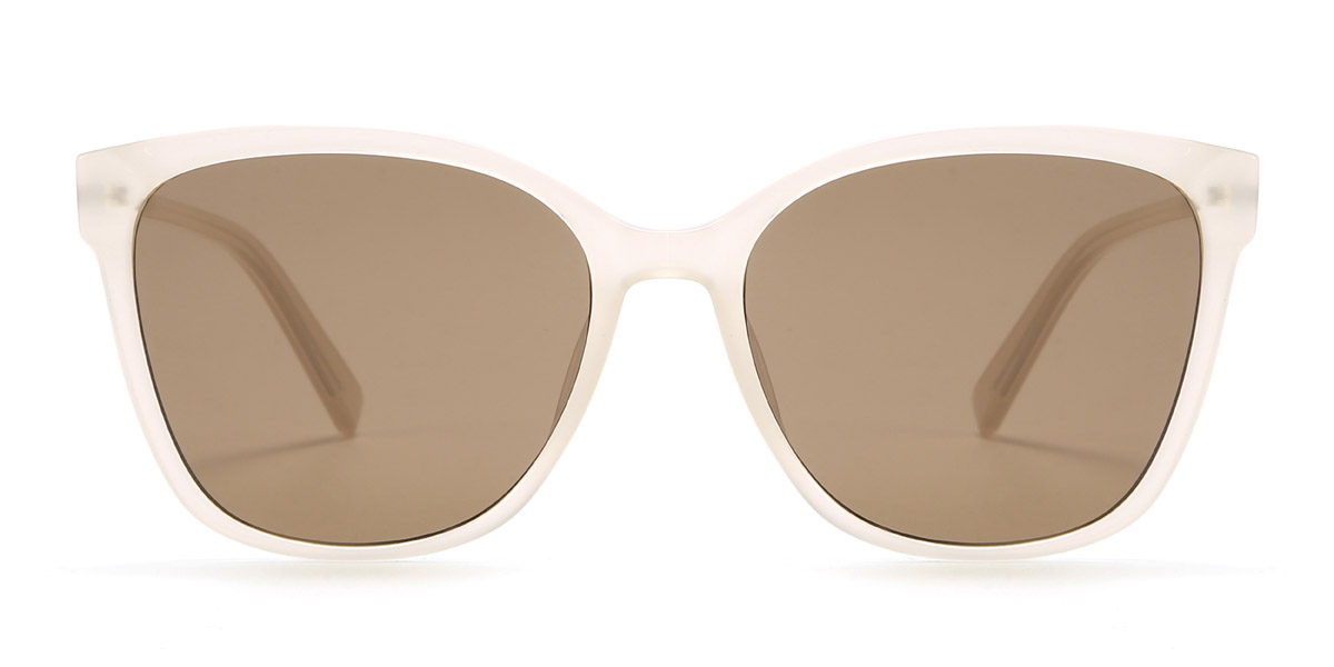 Claro Marrón Harlee - Square Sunglasses