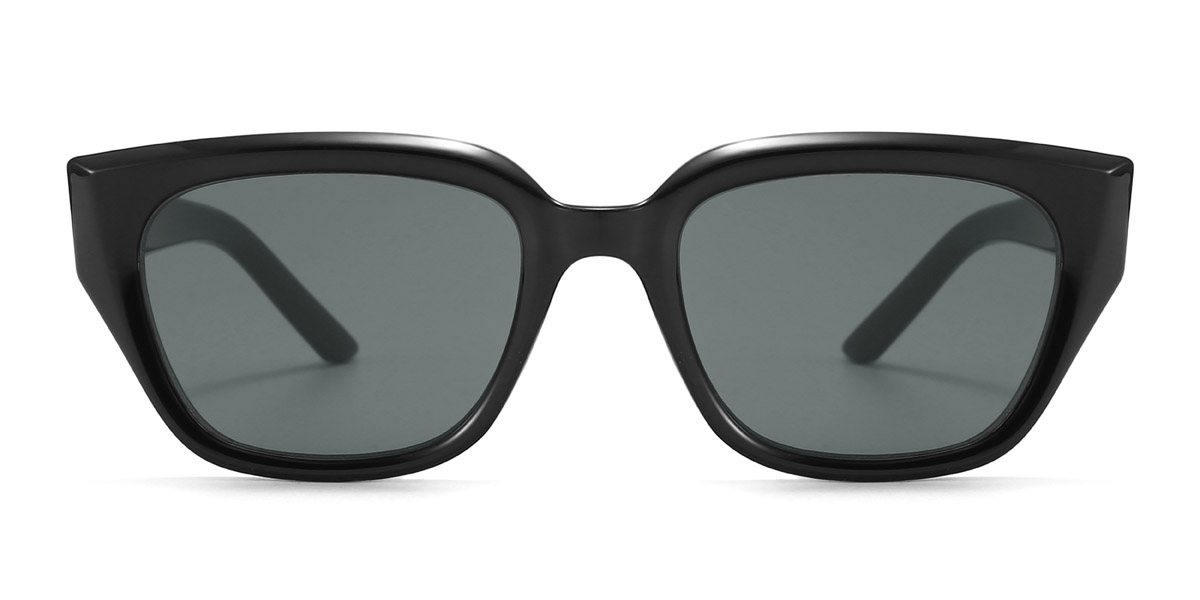 Black Grey Alyson Glasses - Rectangle Sunglasses