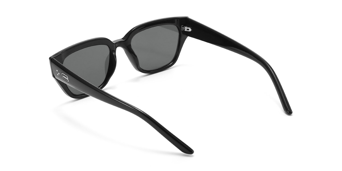 Schwarz Grau Alyson Brille - Rectangle Sunglasses