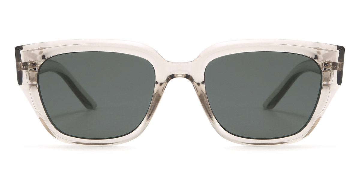 Champagne Grey Alyson - Rectangle Sunglasses