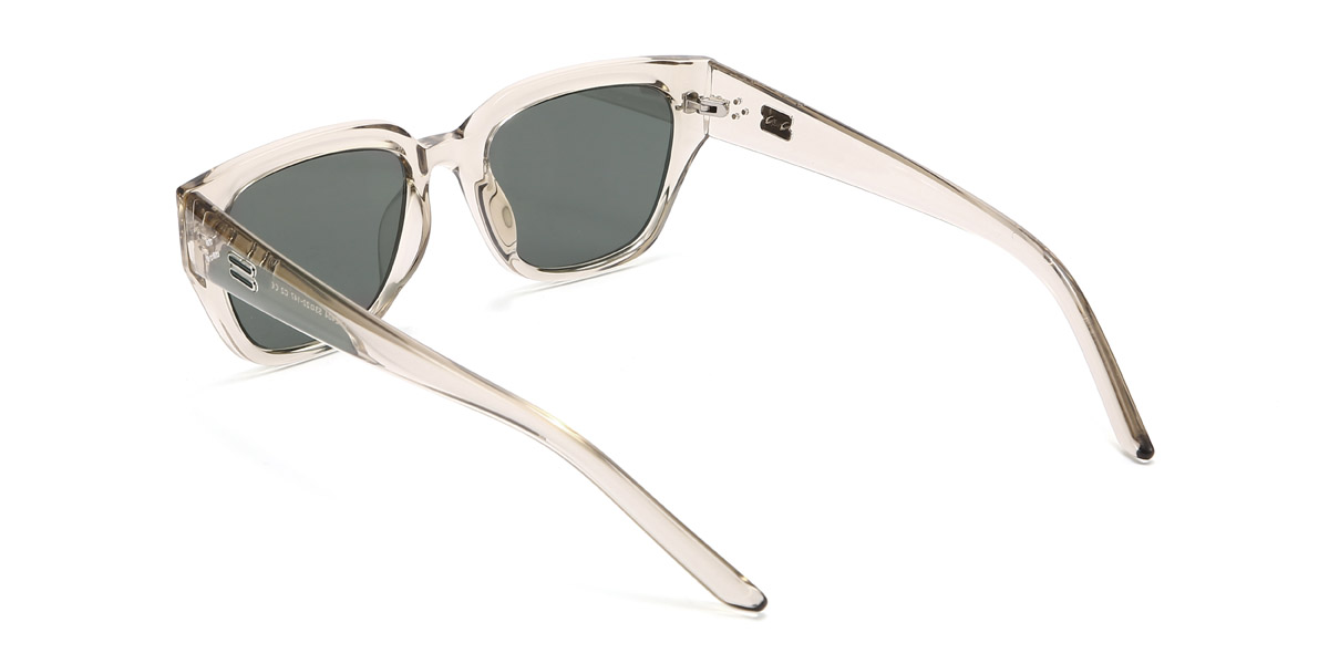 Champagne Grey Alyson - Rectangle Sunglasses