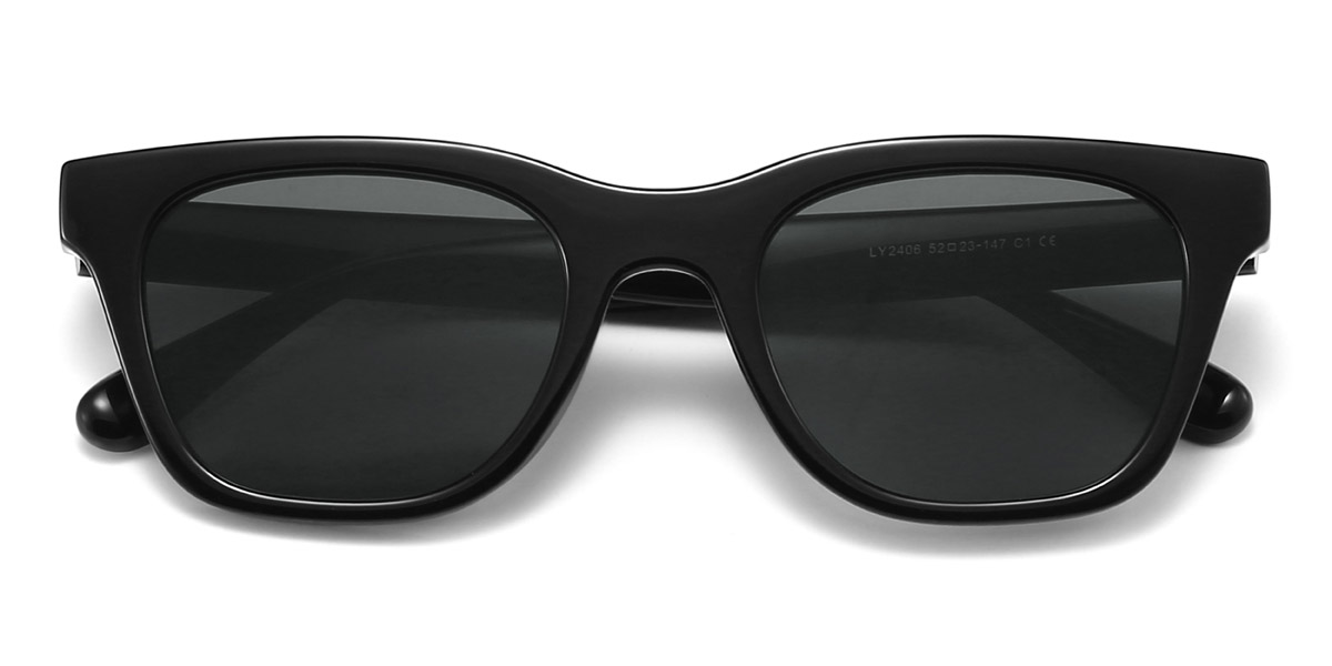 Fekete szürke Celine Szemüveg - Rectangle Sunglasses