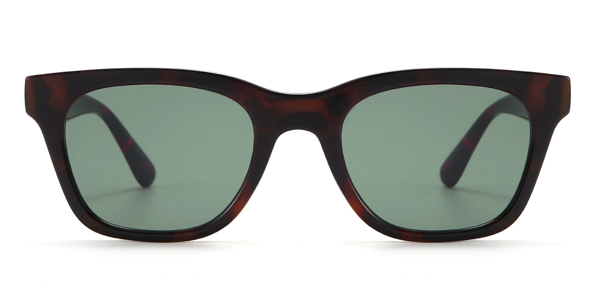 Tortoiseshell Dark Green Celine - Rectangle Sunglasses