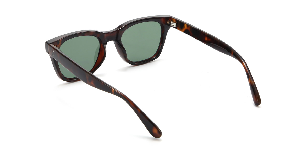 Tortoiseshell Dark Green Celine - Rectangle Sunglasses