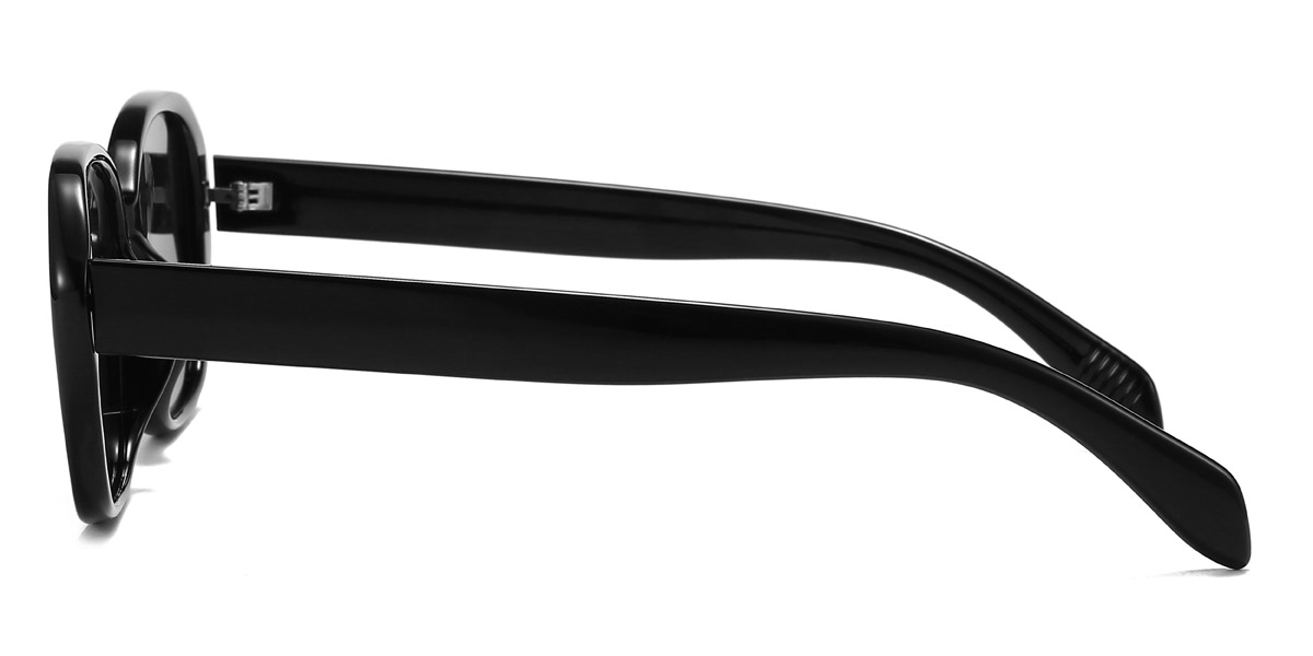 Black Grey Samson - Rectangle Sunglasses