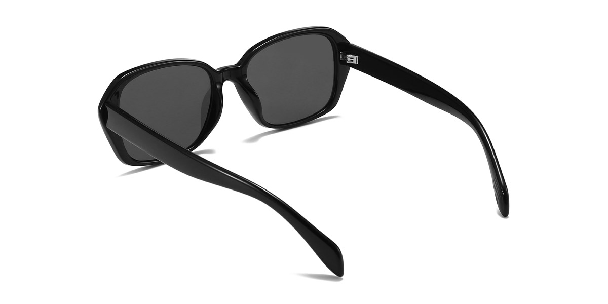 Black Grey Samson - Rectangle Sunglasses