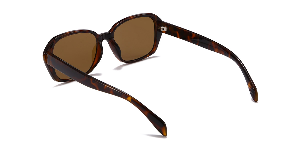 Tortoiseshell Brown Samson - Rectangle Sunglasses