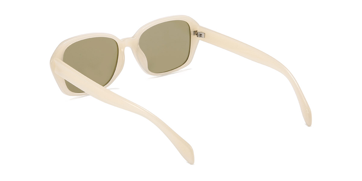 Beige Brown Samson - Rectangle Sunglasses