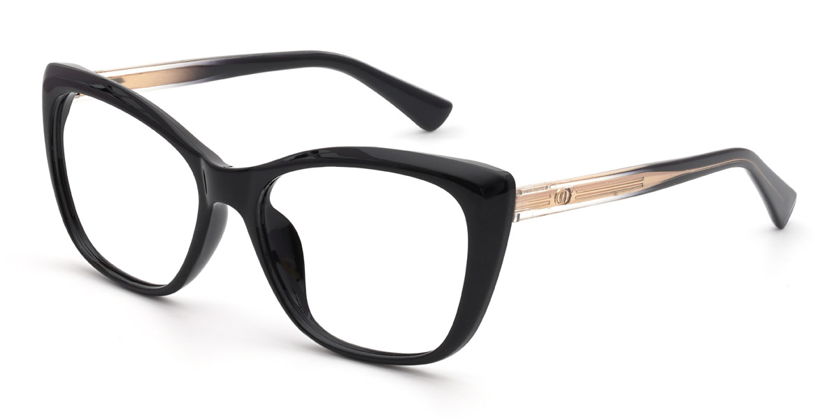 Negro Giuliana Gafas - Rectangle Glasses