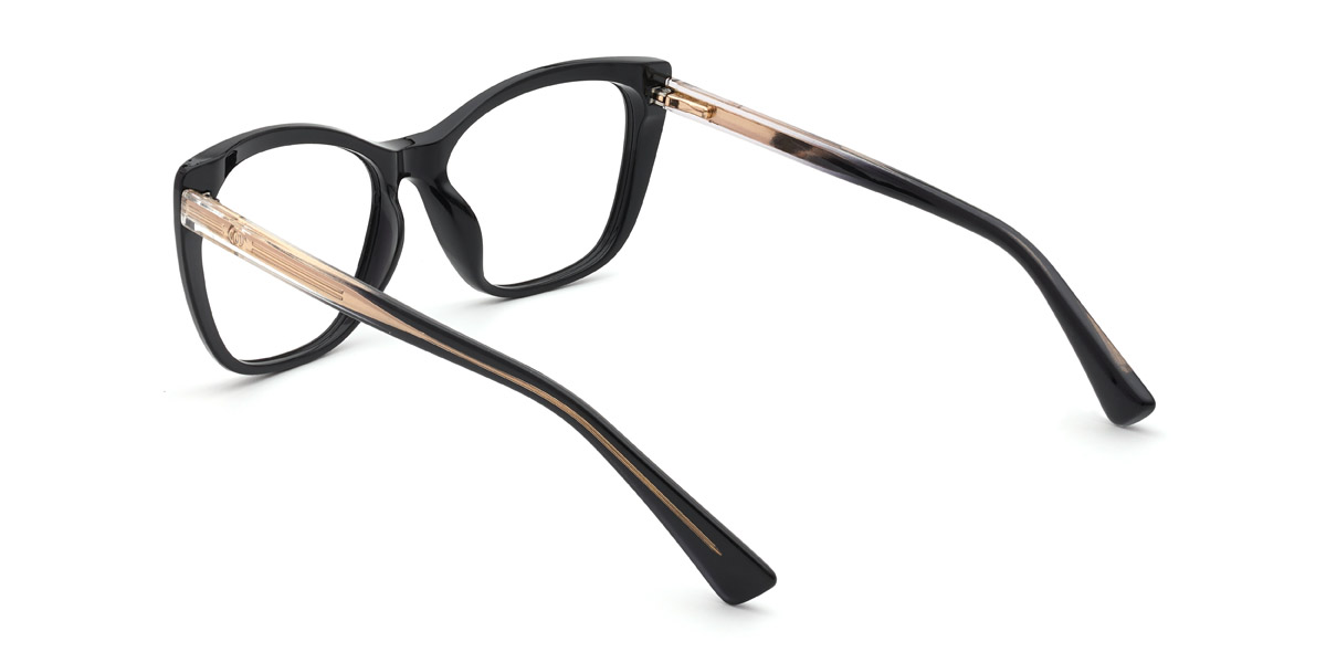 Black Giuliana - Rectangle Glasses