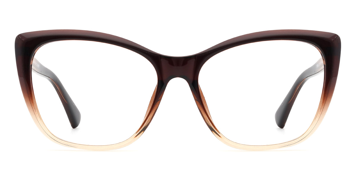 Gradient Brown Giuliana - Rectangle Glasses