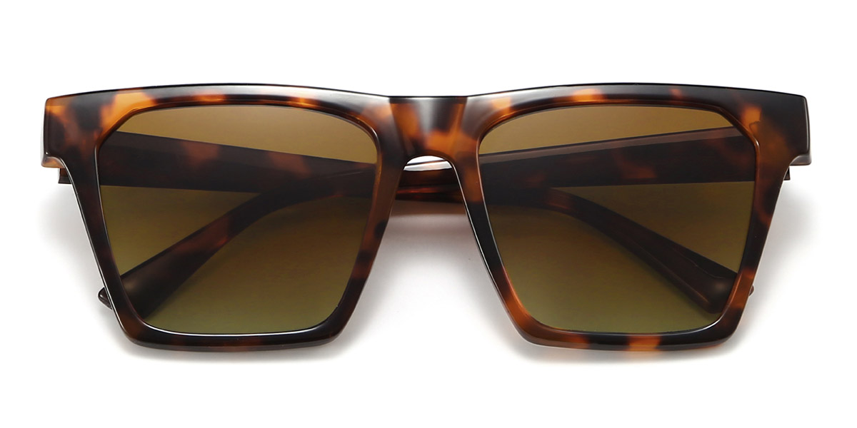 Tortoiseshell Brown Vernon - Square Sunglasses