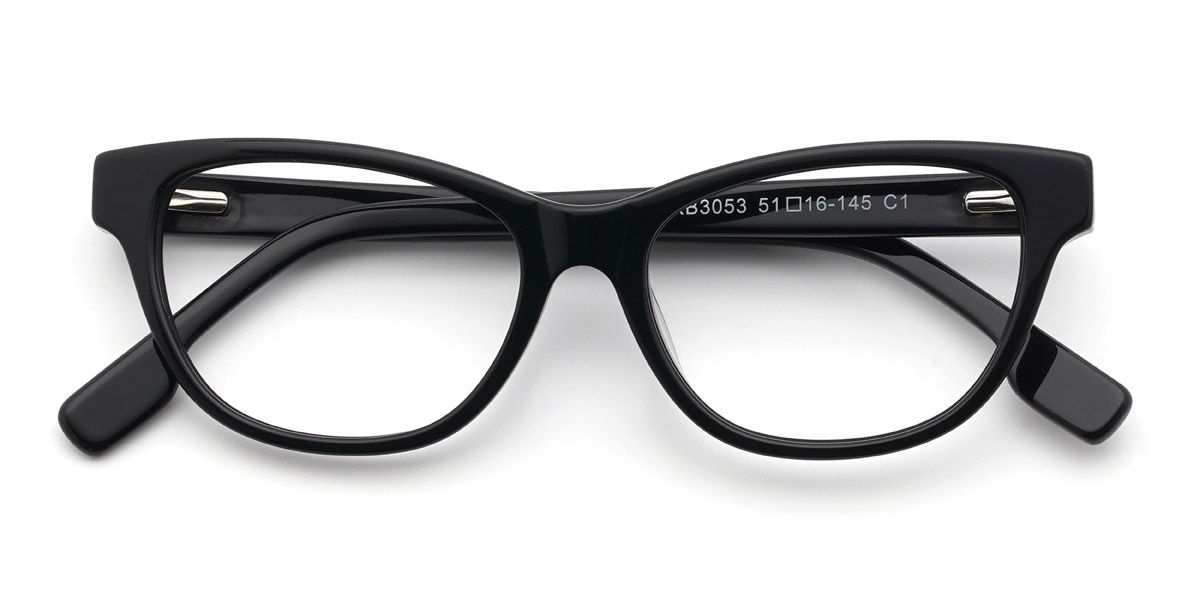 Noir Guadalupe Lunettes - Rectangle Glasses