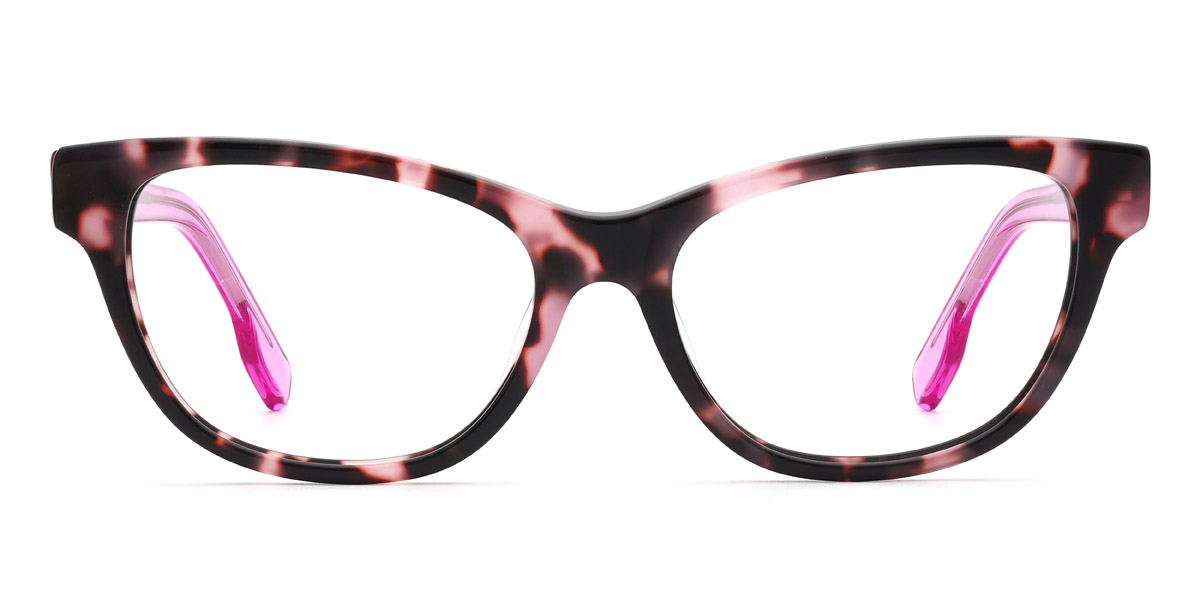 Rosa Schildpatt Guadalupe - Rectangle Glasses