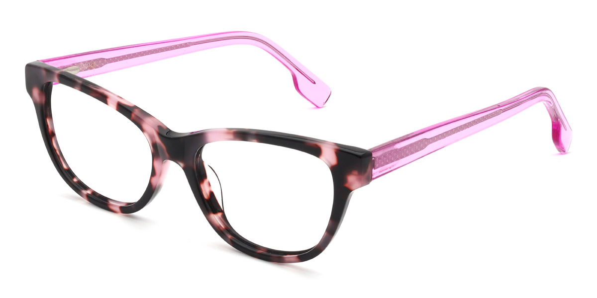 Rosa Schildpatt Guadalupe - Rectangle Glasses