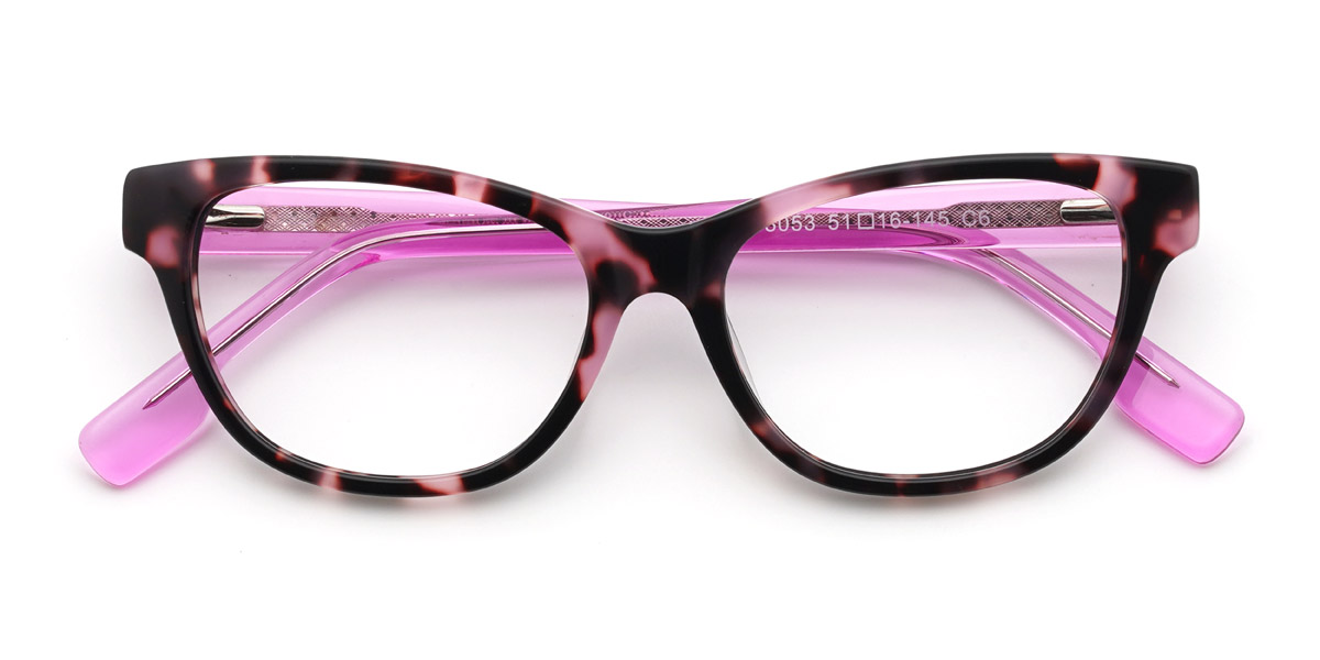 Rosa Schildpatt Guadalupe - Rectangle Glasses