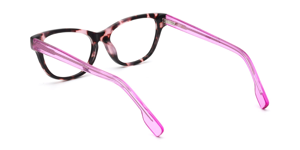 Rosa Schildpatt Guadalupe - Rectangle Glasses