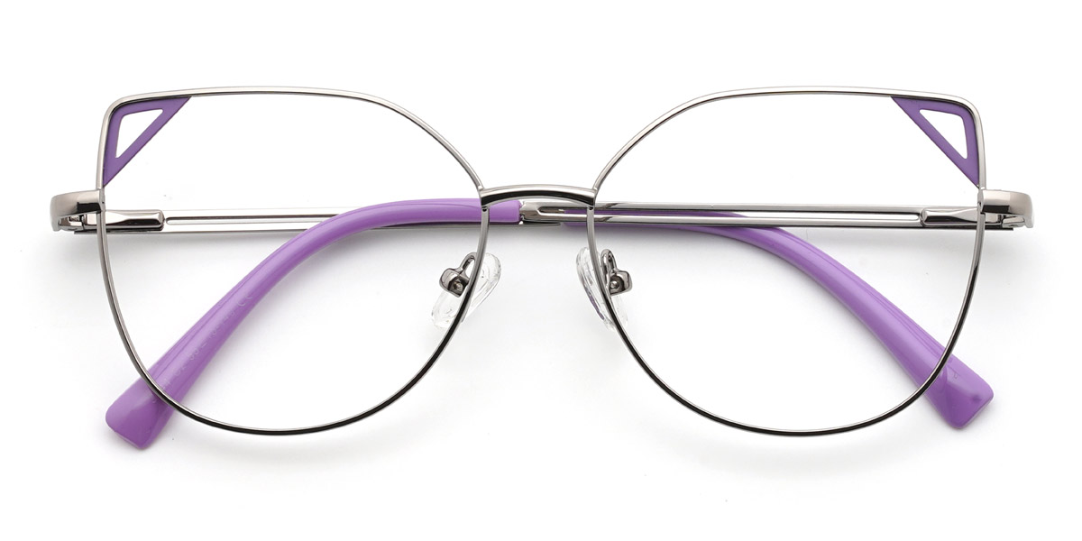 Silver Joanne Glasses - Cat Eye Glasses