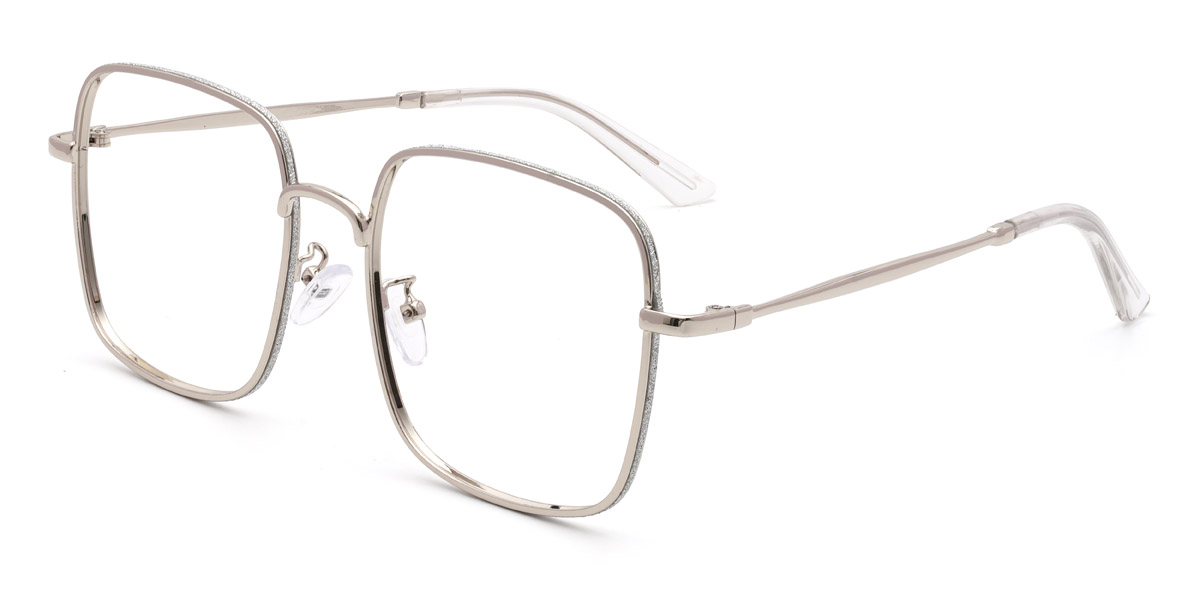 Plata Linden Gafas - Square Glasses