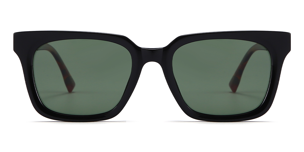 Fekete szürke Tompkins Szemüveg - Rectangle Sunglasses