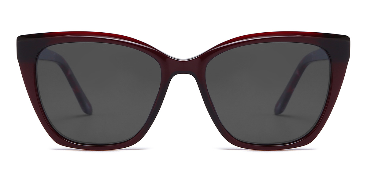 Red Grey Amity - Cat Eye Sunglasses