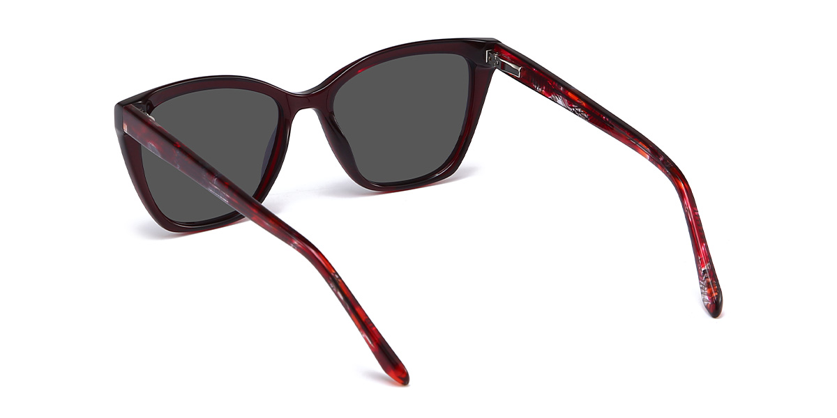 Red Grey Amity - Cat Eye Sunglasses