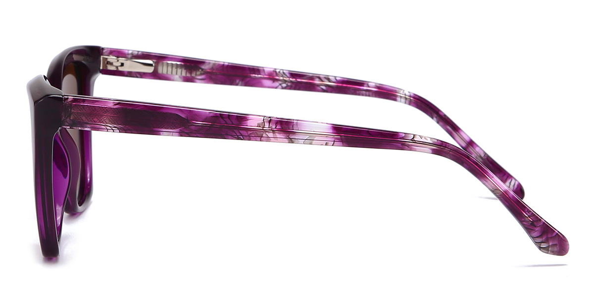 Purple Brown Amity - Cat Eye Sunglasses