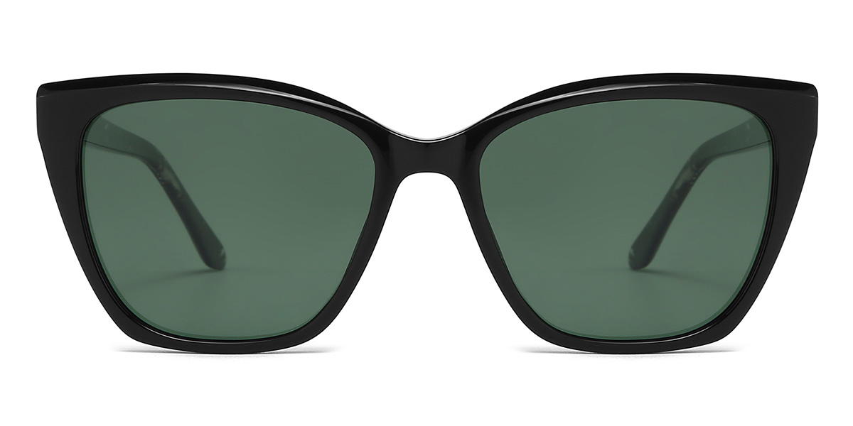 Negro Gris Amity - Cat Eye Sunglasses