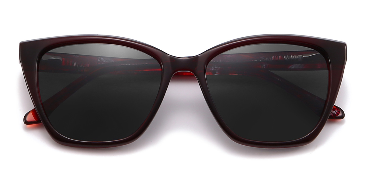 Red Grey Amity - Cat Eye Sunglasses